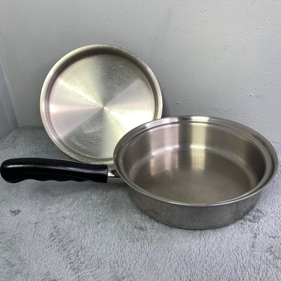 Vita Craft Skillet with Lid 8.5" Saucepan 5309 Nicromium Steel USA - Picture 2 of 4